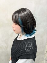 エント(ent)&nbsp;ミディアムボブレイヤー＊オーシャンブルー