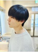 メンズマッシュ/ナチュラルへア/黒髪/小顔矯正/刈り上げなし