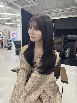 ハピネス 梅田茶屋町店(HAPPINESS) 韓国ヘア/レイヤー/髪質改善/顔周り/ブリーチなしグレージュ