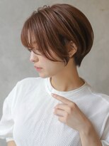 カライングドゥ(ing deux) 大人可愛い20代30代40代黒髪前下がりショートボブ丸みショート◎