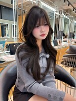 ロンドミラー 博多店(Lond Mirror)&nbsp;大人ガーリーダークアッシュ20代30代40代ミディアムレイヤー