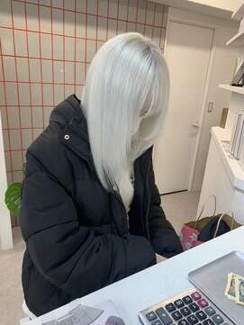 ペレ 原宿(PELE) 着物ヘア/大人ガーリー/ダークアッシュ/似合わせカット/原宿