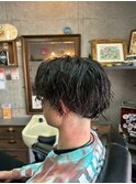 MEN’S HAIR/サーフカール/刈り上げセンターパート/印西