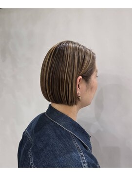 ヘア イノウエ HAIR INOUE ハイライト ボブ　白髪を目立ちにくくしたい人にオススメ☆彡