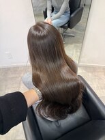 ルル(Lulu)&nbsp;梅田/ブラウン/ベージュ/レイヤー/前髪カット/縮毛矯正/髪質改善