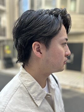 サロン ハナノ(Salon Hanano) センターパートニュアンスパーマフェザーパーマシャドウパーマ