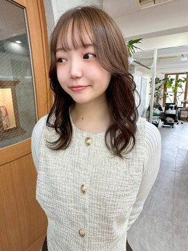 リアン(Lien) ブリーチなしダブルカラー/モカベージュ/ロングレイヤー