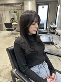 ダークグレー/バレイヤージュ/ケアブリーチ/似合わせカット