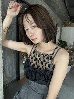 エス 大阪梅田店(es)&nbsp;丸みボブ×ブルベグレージュ