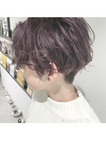 コス(kos) ダブルカラー*ラベンダーグレー