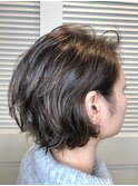 パーマで動かすナチュラルボブ