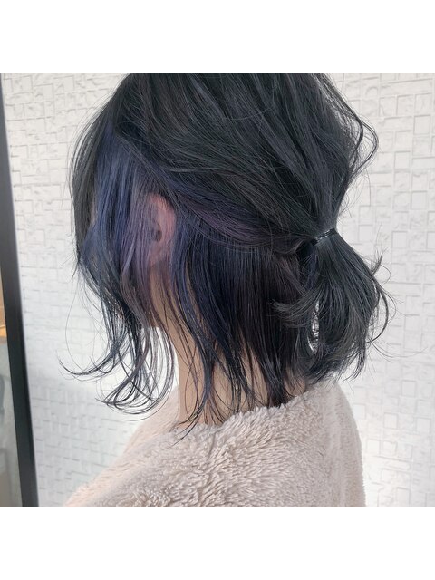 インナーカラー×簡単アレンジ仕上げ