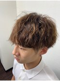 20代30代メンズゆるふわツイストスパイラル大人カッコイイ