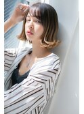 外ハネグラデーションカラー エッジスタイル