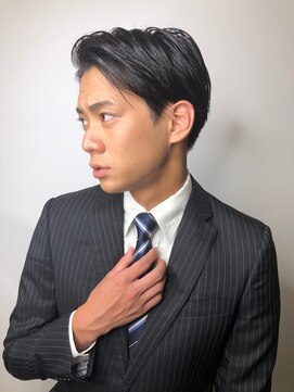 ジーナ 博多(Zina) 【Zina　】サイドグラデーション×七三オールバック