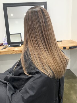 ノース(THE NORTH) バレイヤージュ ハイトーンミルクティー ブリーチ目安2回