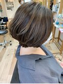 [OCEAN Hair&Life藤原純] 白髪ぼかしハイライト×ショートボブ☆