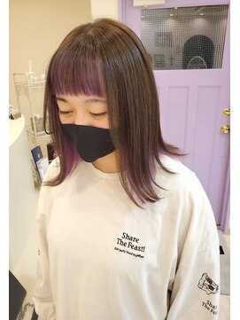 リミックス ヘアー(RE MIX HAIR) パープルインナーカラー