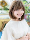 斜めバング好感度☆小顔ナチュラルストレートa志木20代30代40代