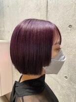 レイドバック(LAID BACK)&nbsp;【代官山美容室】パープル☆ボブ