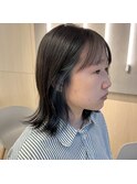 10代20代30代イヤリングカラーブルー