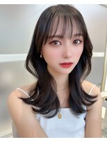 アフロートリノ(AFLOAT Leino)&nbsp;大人可愛い韓国ヘアレイヤーカット　小顔顔まわり似合わせカット