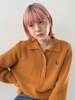 ルル 表参道(lulu.)&nbsp;暖色カラー/暖色/オレンジ/ピンク/ボブ/重めカット