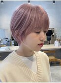 ミルクティーベージュハイトーンケアブリーチカラーダブルカラー