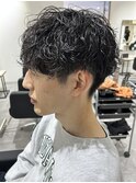 メンズマッシュパーマ波巻スパイラルパーマニュアンスパーマ