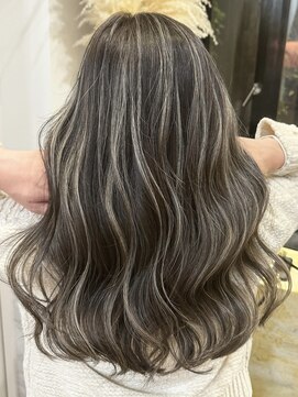 ディモアンド 表参道(Dimo&) ハイライトバレイヤージュグラデーションカラー白髪ぼかし