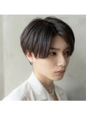 ツイストパーマ七三オールバックマッシュウルフスリークショート