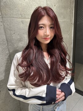 ロンドメリア 天神大名店(Lond Melia) デザインカラー/レイヤーカット/ウェットヘア/オリーブベージュ