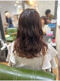 大人のうる艶ケアパーマ 髪質改善Tr＋ケアカラー