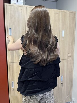 ローレンジウ(LOREN JU) 透明感髪質改善ベージュダブルカラーミルクティーグレージュ