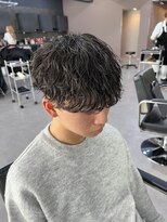 レブ 三条河原町(Reb,)&nbsp;パーマメンズマッシュツーブロックスパイラル