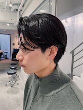 ◆センターパートュ×毛流れセット◆[メンズヘア/センターパート/ニュアンスパーマ/スパイラルパーマ]