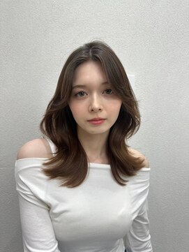 ジーナ 渋谷本店(Zina) 髪質改善＊センターパート透明感カラー＊美髪【Zina宮益坂】