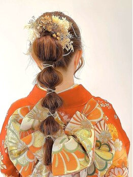 セラヴィ(C'estLaVie)の写真/成人式や結婚式、卒業式…思い出に残る1日だからプロの手にお任せください◎着付けのご予約承ります♪