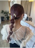 タイトなスタイル☆ローポニーアレンジ