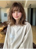 ☆ダークパープルナチュラルショートミルクブラウン髪質改善ボブ