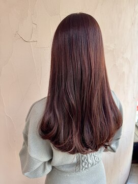 オブジェ(OBJET) ブリーチなし　オレンジレッドカラー