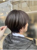白髪ぼかしハイライト