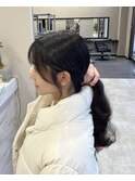 顔まわりカット/韓国風/おくれ毛/前髪カット