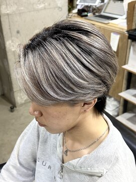 ラック(LUCK) メンズバレイヤージュ/船橋/フェザーショート/ニュアンス