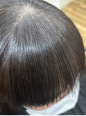 ぱっつん前髪ストレートロング