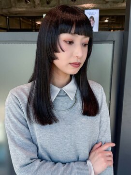 アルバム 銀座(ALBUM GINZA) 顔周りレイヤー前髪カット韓国ヘア美髪ロング_F0708