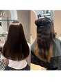 ボヌール 川西(Bonheur)&nbsp;お客様before afterピンピンにならない自然な髪質改善ストレート