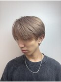 ピンクベージュ シースルーマッシュ