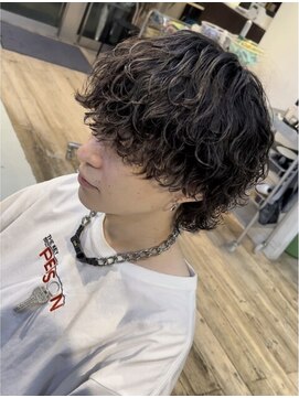 フィフス 原宿(fifth) 原宿波巻きスパイラルパーマメンズカットマッシュウルフ30代