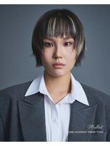 ジュノヘアージャパン 表参道(JUNO HAIR JAPAN)&nbsp;韓国ヘア マレットヘア デザインカラー レイヤーボブ 前髪